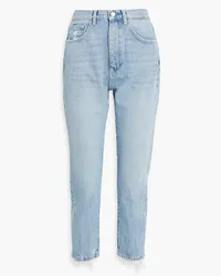 DL1961  Lela hoch sitzende Skinny Jeans inDistressed-Optik Blau