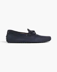 TOD'S Gommino suede driving shoes Blau