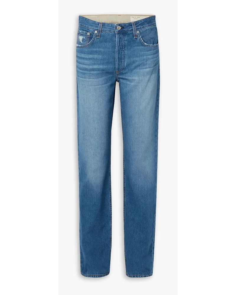 Rag & Bone Piper tief sitzende Jeans mit geradem Bein Blau