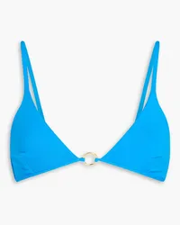 Melissa Odabash Greece Triangel-Bikini-Oberteil mit Ringdetails Blau