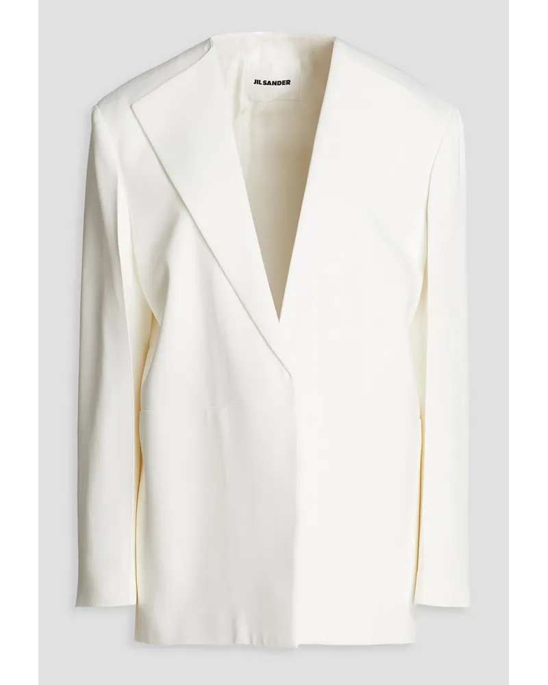 Jil Sander Blazer aus Crêpe Weiß