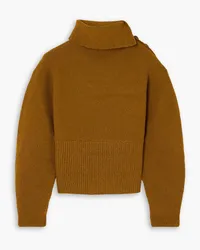 Proenza Schouler Rollkragenpullover aus Bouclé aus einer Wollmischung Braun