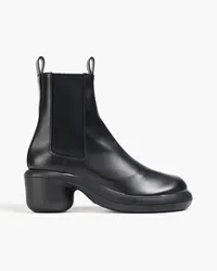 Jil Sander Chelsea-Boots aus Glanzleder Schwarz