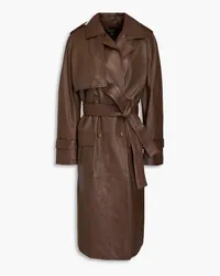 MUUBAA Hazel Trenchcoat aus Leder Braun