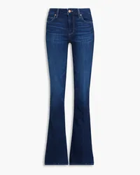 Paige Hoch sitzende Bootcut-Jeans Blau