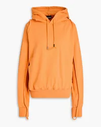 Jacquemus Hoodie aus Baumwollfleece Orange