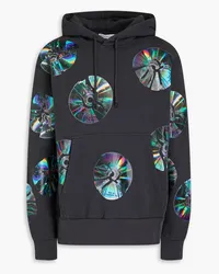 J.W.Anderson Hoodie aus Baumwollfleece mit Print Grau