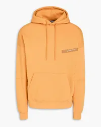 Jacquemus Hoodie aus Baumwollfleece Gelb