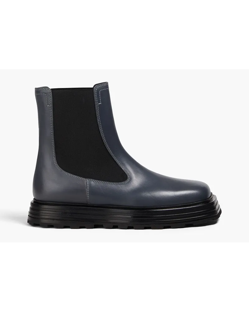 Jil Sander Chelsea-Boots aus Leder Blau