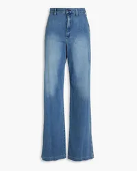 Enza Costa Hoch sitzende Jeans mit weitem Bein Blau