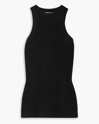 James Perse Tanktop aus Stretch-Jersey Schwarz