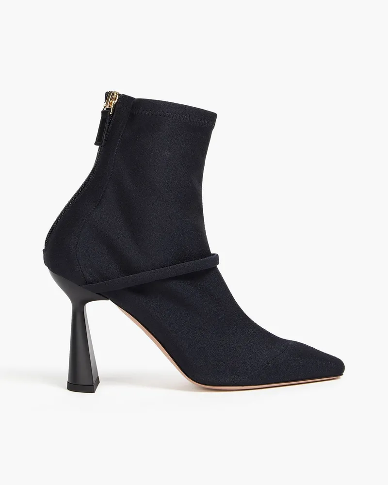 Malone Souliers Oliana 95 Ankle Boots aus Stretch-Nylon Schwarz