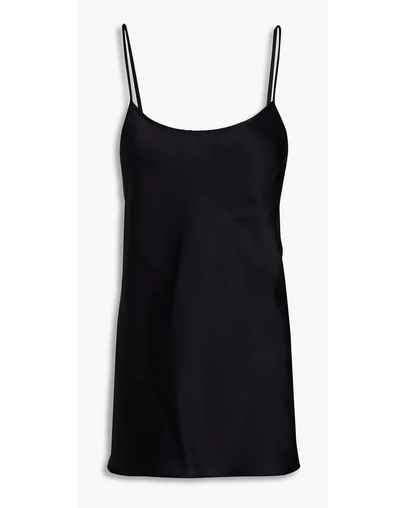 Victoria Beckham Satin-crepe camisole Blau