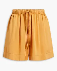 NICHOLAS Shorts aus Seidensatin Gelb