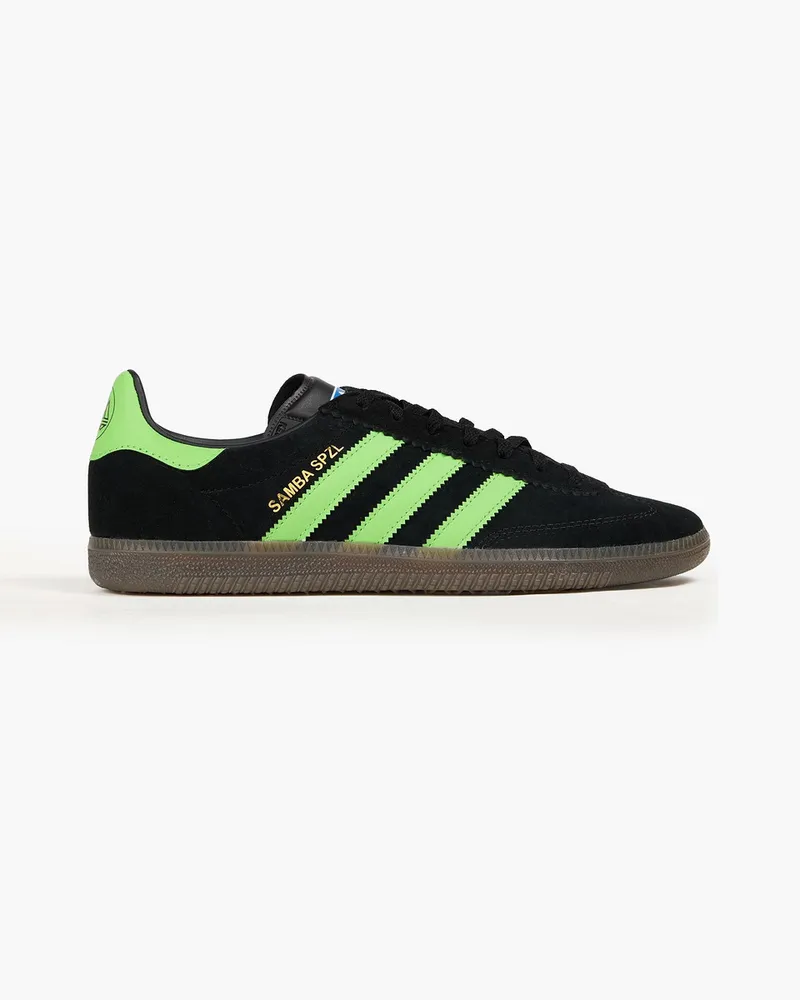 adidas Zweifarbige Sneakers aus Veloursleder Schwarz