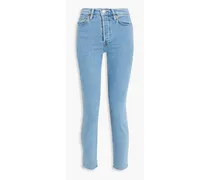 Halbhohe Cropped Skinny Jeans