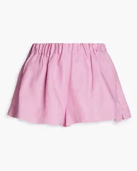 BONDI BORN Aruba Shorts aus Leinen Pink