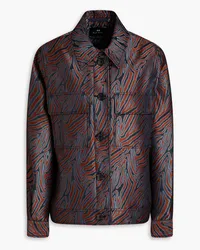 Paul Smith Jacke aus Jacquard Braun