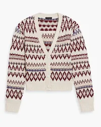 Rag & Bone Willow Cardigan aus Wolle mit Fair-Isle-Muster Weiß