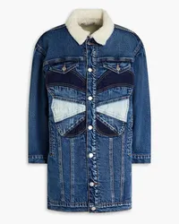 RED Valentino REDValentinoJeansjacke inPatchwork-Optik Blau