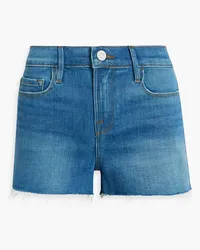 Frame Denim Le Cutoff Jeansshorts Blau