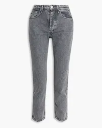 Rag & Bone Nina halbhohe Cropped Jeans mit geradem Bein Grau