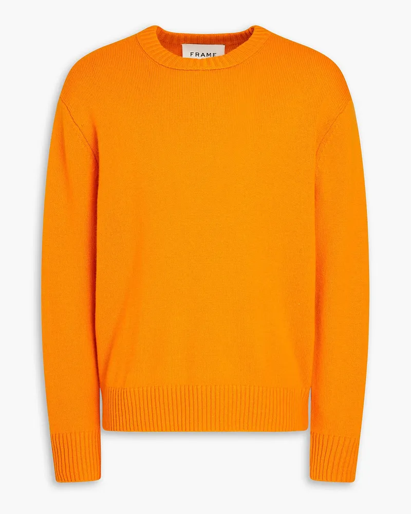 Frame Denim Kaschmirpullover Orange