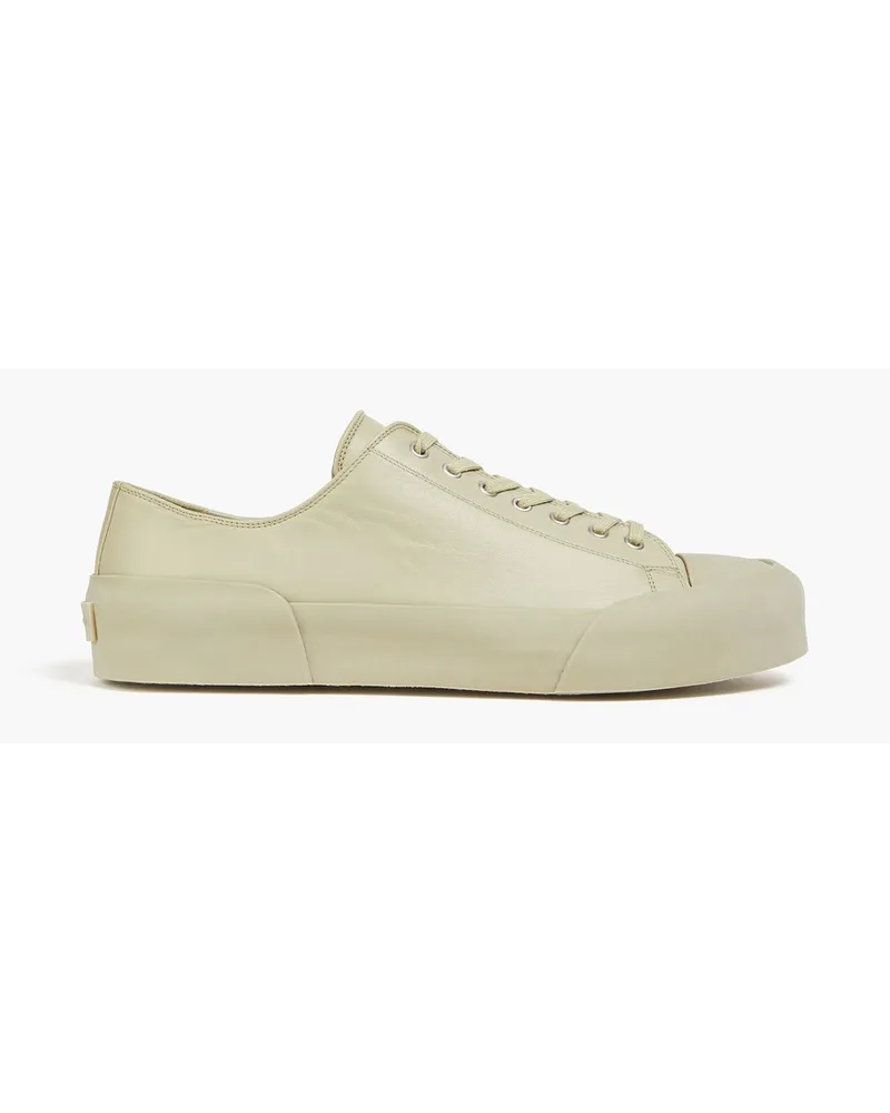 Jil Sander Sneakers aus Leder Grün