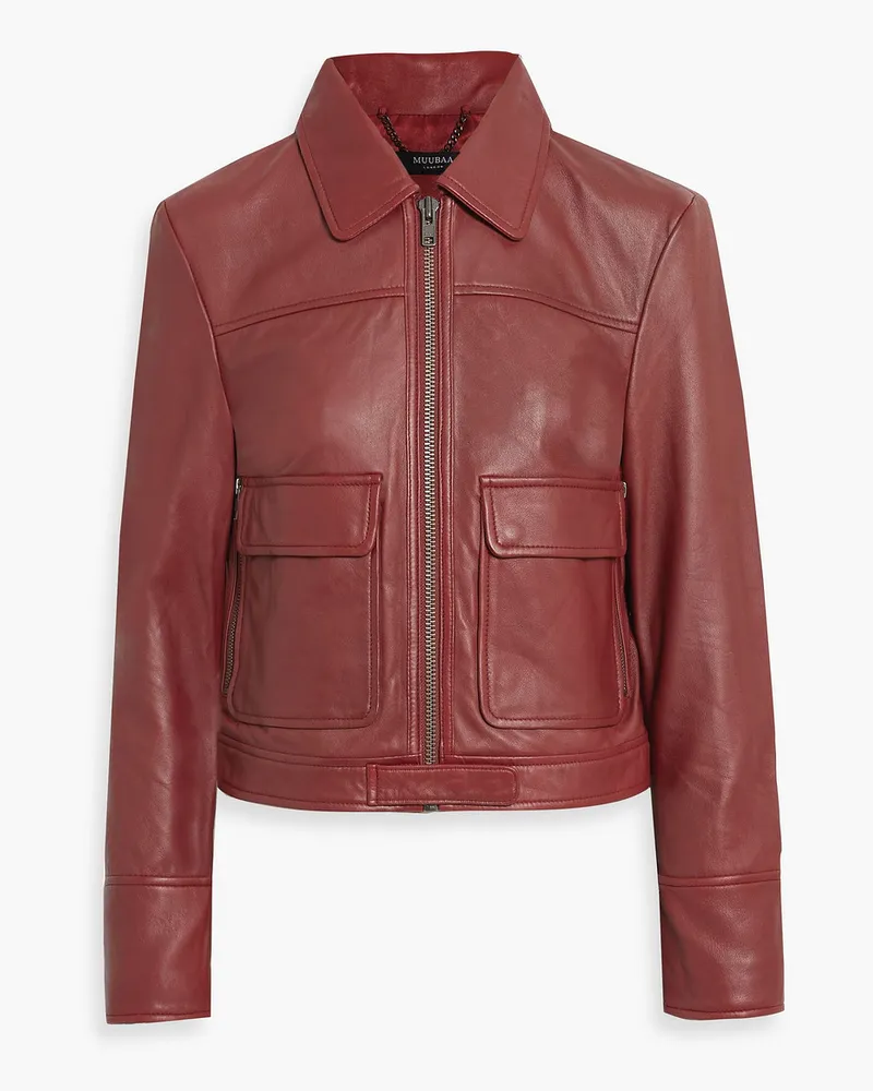 MUUBAA Lederjacke Rot