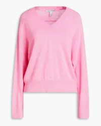 Autumn Cashmere Melierter Kaschmirpullover Pink