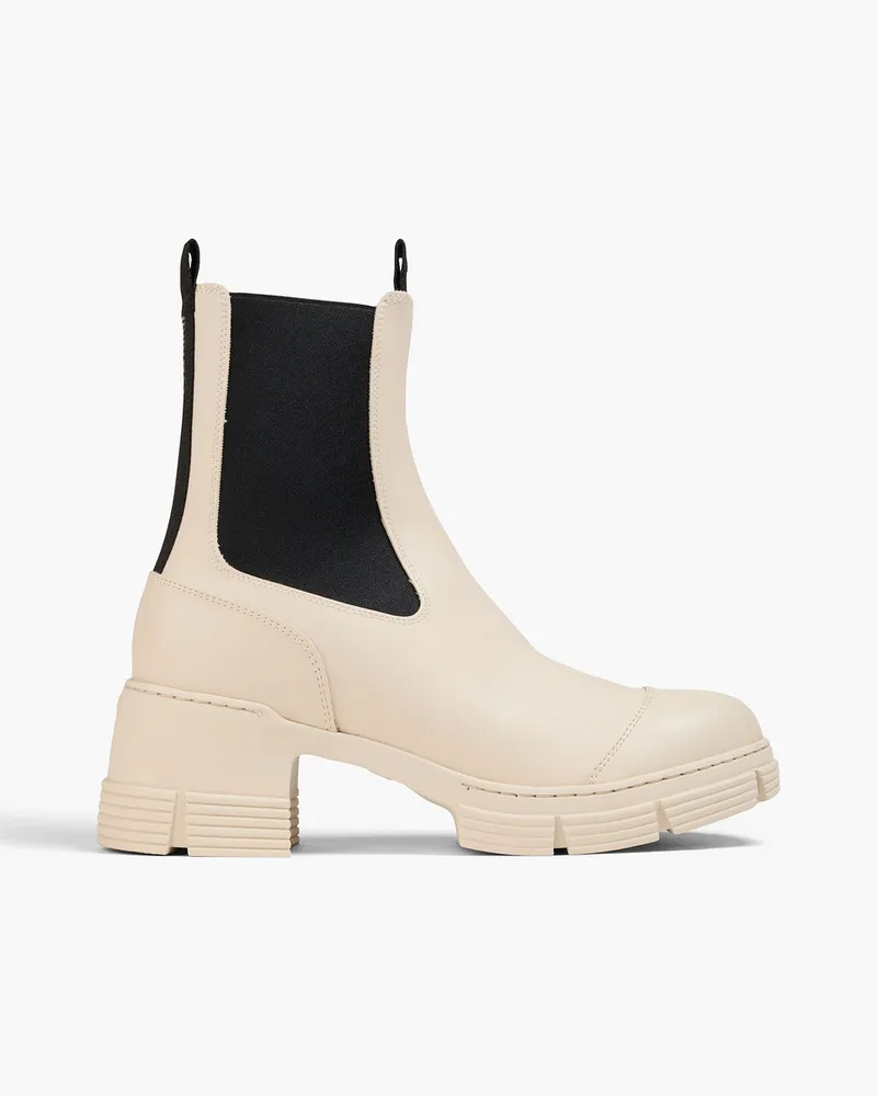 Ganni Chelsea-Boots aus Gummi Neutral