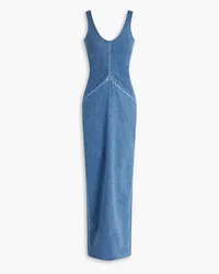 Alexander Wang Maxikleid aus Denim Blau