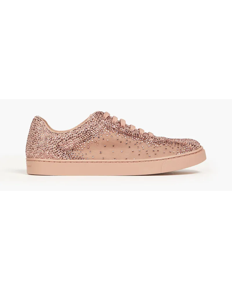 Gianvito Rossi Sneakers aus Shell mit Kristallverzierung Pink