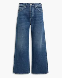 Rag & Bone Andi hoch sitzende Cropped Jeans mit weitem Bein Blau