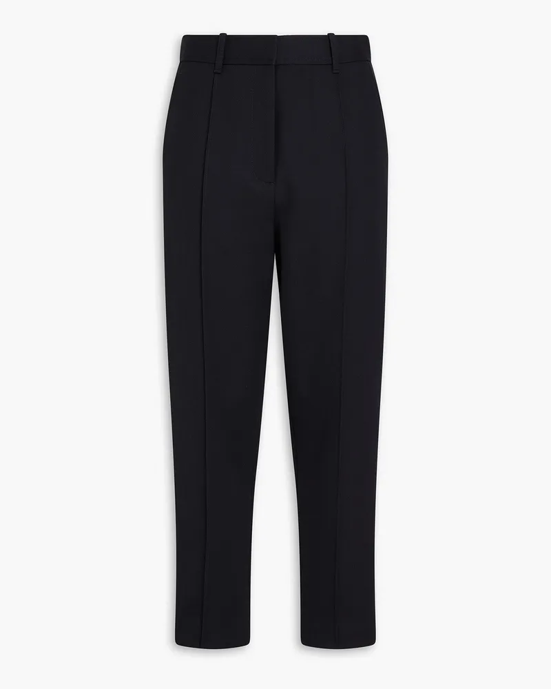 3.1 phillip lim Cropped wool-twill tapered pants Blau