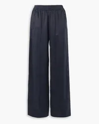 See by Chloé Hose mit weitem Bein aus Satin Blau