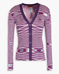 Missoni Cardigan aus Seide inSpace-Dye-Optik Lila