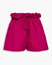 BONDI BORN Havana Shorts aus Popeline aus einer Baumwollmischung Lila