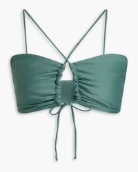 JADE SWIM Livi Neckholder-Bikini-Oberteil Grün