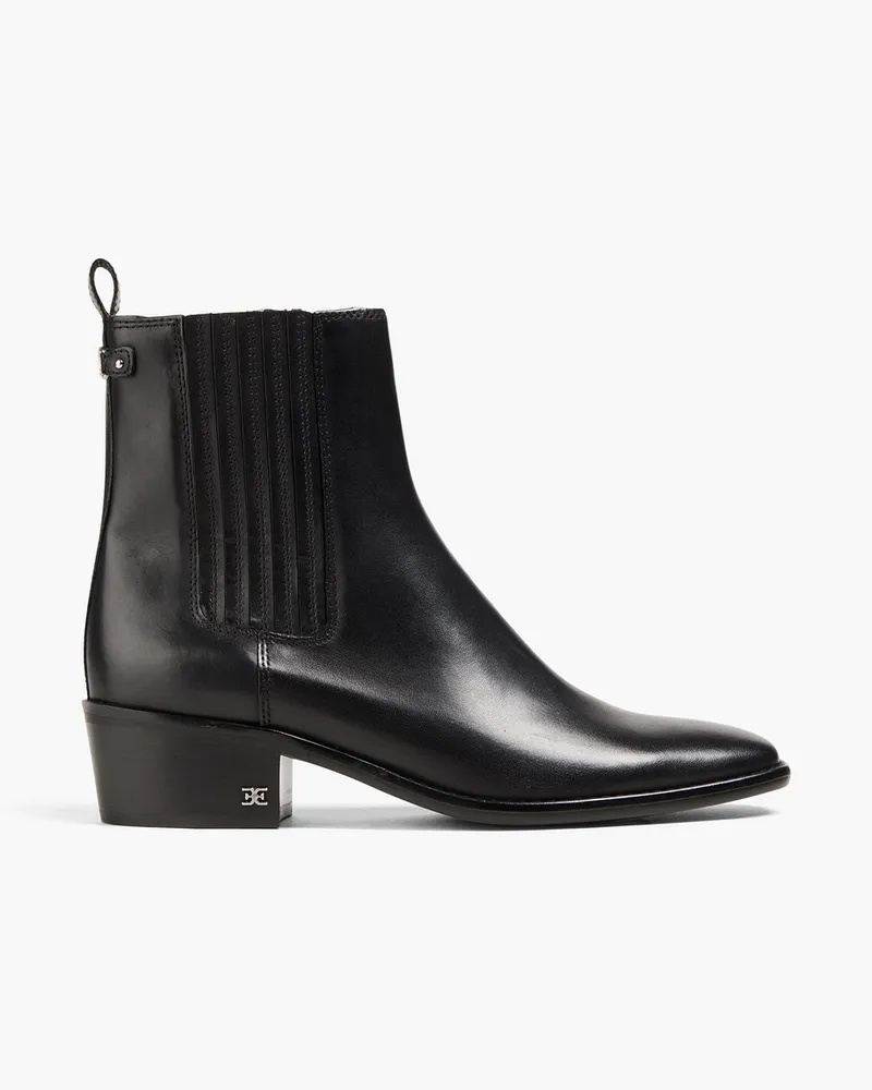 Sam Edelman Bronson Ankle Boots aus Leder Schwarz