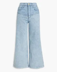 Triarchy Lone Ranger hoch sitzende Cropped Jeans mit weitem Bein Blau