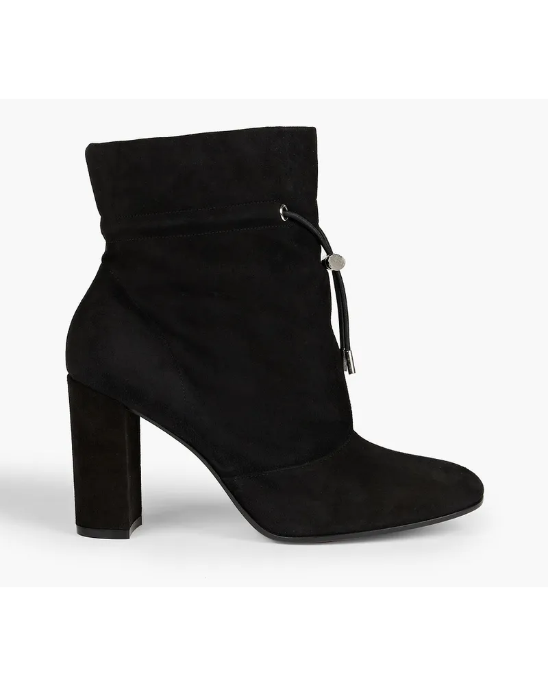 Gianvito Rossi Maeve Ankle Boots aus Veloursleder Schwarz