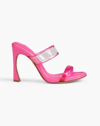 Alexandre Birman Joanna Mules aus Leder und PVC Pink