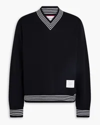 Thom Browne Wollpullover mit Streifen Blau