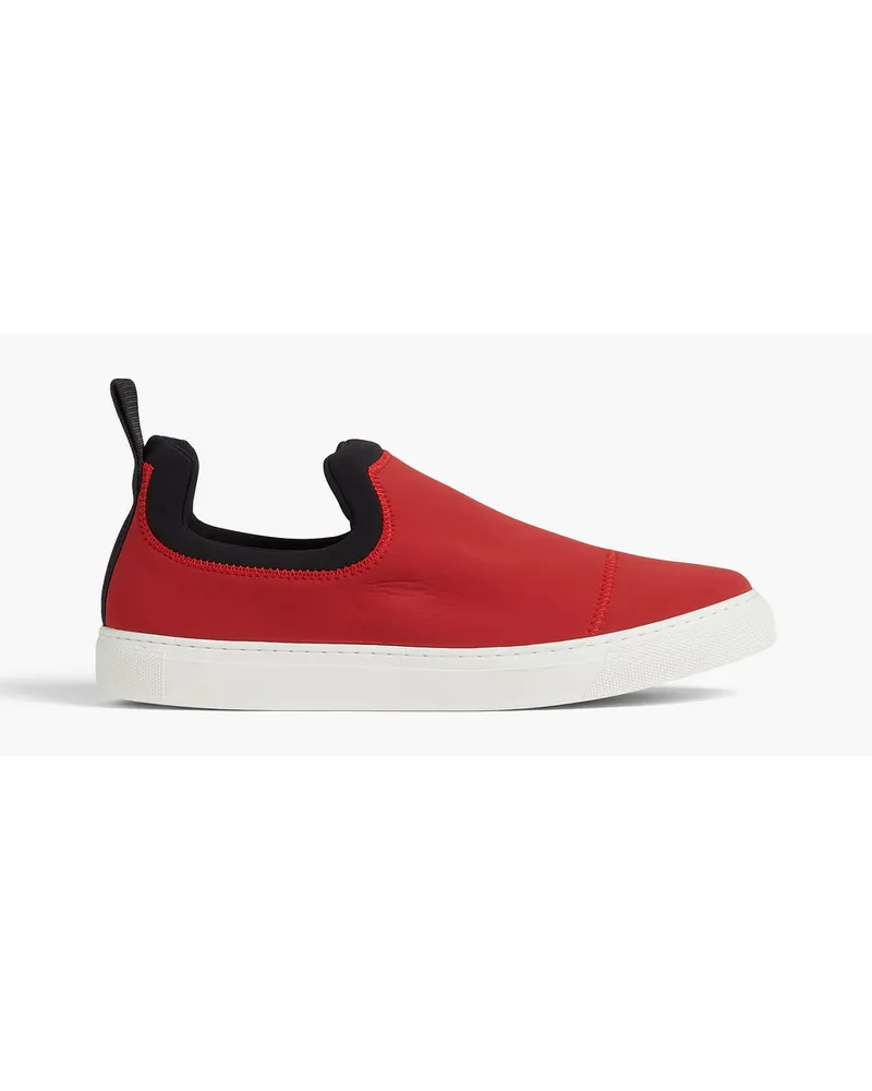 James Perse Slip-ons aus Neopren Rot