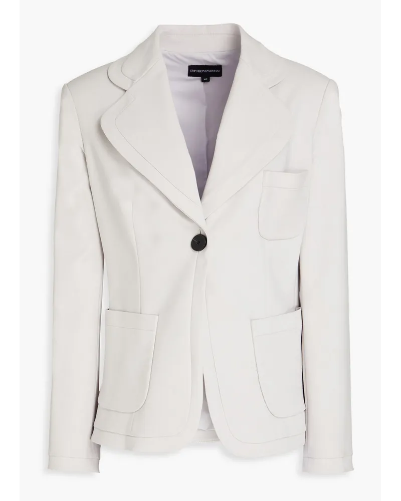 Emporio Armani Blazer aus einer Baumwollmischung Grau