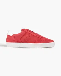 RE/DONE 90s Skate Sneakers aus Veloursleder mit Lederbesatz Rot