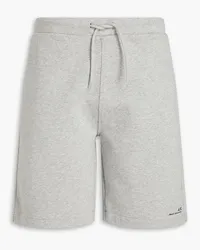 A.P.C. Coed Shorts aus Baumwoll-Jersey mit Tunnelzug und Print Grau