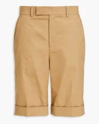 Frame Denim Cotton-blend twill shorts Neutral