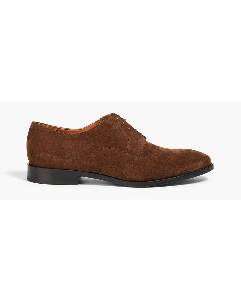 Paul Smith Derbys aus Veloursleder Braun